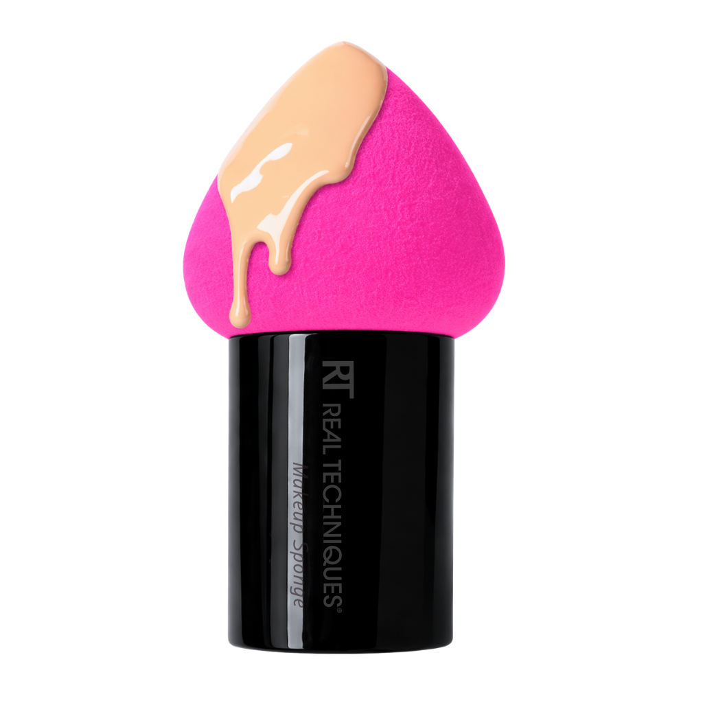 Mút tán nền hồng neon có tay cầm RT Real Techniques Mushroom Foundation RT002
